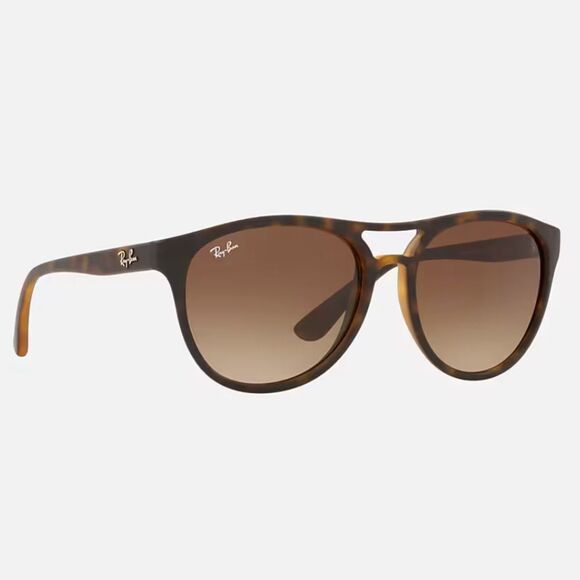 Men's Ray-Ban Brad Aviator Sunglasses 4170 865/13 Matte Havana Brown Gradient - Picture 6 of 13